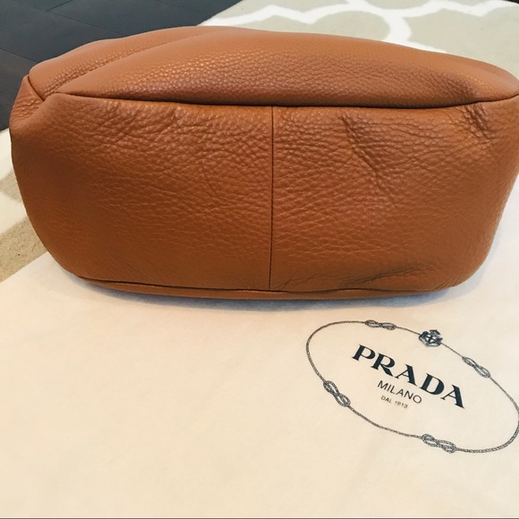 Prada Tan Leather Hobo Bag - Picture 6 of 8
